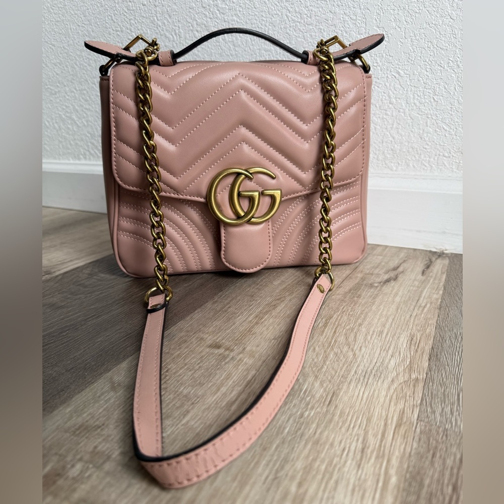 GG Inspired Marmont Matelassé Top handle shoulder bag